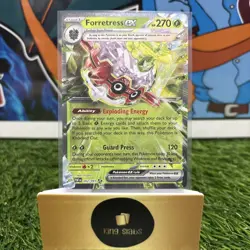 Pokemon Forretress ex 002/091 Paldean Fates Double Rare Holo NM - Image 1