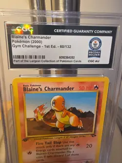 Pokemon Blaine's Charmander 1st Edition CGC Guinness World Record Holder 1/1 - Image 4