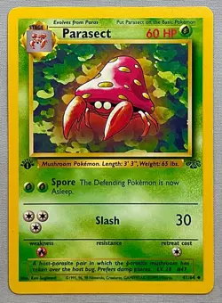 Pokemon 1st EDITION Parasect #41/64 Uncommon - 1999 Jungle Set - NM Condition! - Image 1