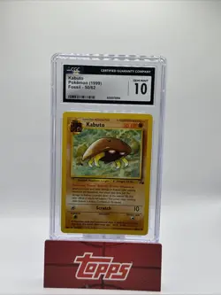 Kabuto Pokemon Fossil CGC 10 Gem Mint 1999 - Image 1