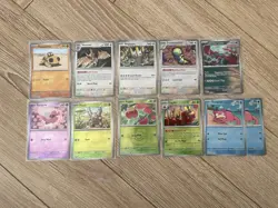 Pokemon Prismatic Evolutions Master Ball Reverse Holo Bundle Slowpoke & More NM - Image 1
