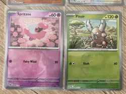 Pokemon Prismatic Evolutions Master Ball Reverse Holo Bundle Slowpoke & More NM - Image 2