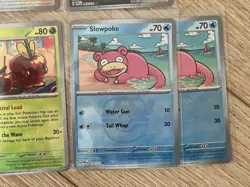 Pokemon Prismatic Evolutions Master Ball Reverse Holo Bundle Slowpoke & More NM - Image 4
