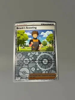 Pokemon TCG Journey Together - Brock's Scouting 146/159 Reverse Holo NM - Image 1
