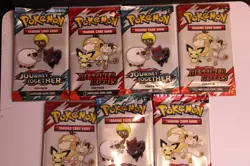 Pokemon TCG Fun Pack Bundle (7 total) Journey and Destined together - Image 2