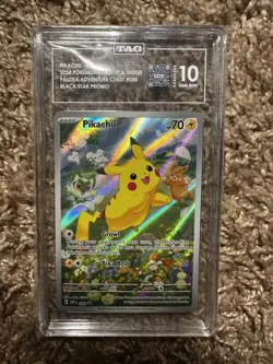 TAG 10 Pikachu #088 Promo from Paldea Adventure Chest Pokemon Black Star Promo - Image 1