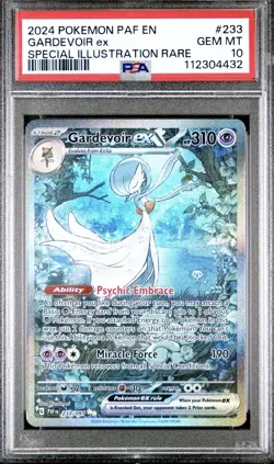 PSA 10 Gardevoir ex Shiny SIR 233/091 Special Illustration Pokemon Paldean Fates - Image 1