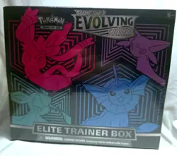 Pokemon Evolving Skies Elite Trainer Box New Vaporeon ETB Blue Factory Sealed - Image 1