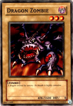 Dragon Zombie Common SDY-014 YuGiOh TCG Card - Image 1