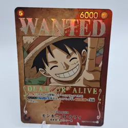 Monkey D Luffy WANTED SR ST01-012 SP PAR Parallel OP03 One Piece Japanese NM - Image 2