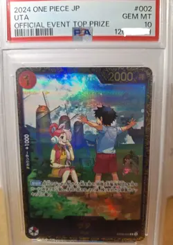 OP09-002 R Flagship Battle Winner Top Prize PSA 10 Uta One Piece Japanese - Image 1