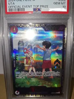 OP09-002 R Flagship Battle Winner Top Prize PSA 10 Uta One Piece Japanese - Image 2
