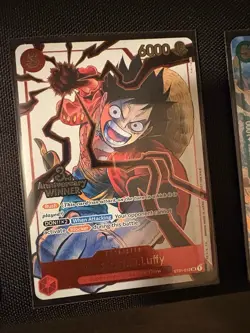 One Piece OP13 3rd Anniversary Winner Set Pre Release Card Luffy Sabo Ace - Image 3