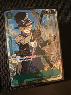One Piece OP13 3rd Anniversary Winner Set Pre Release Card Luffy Sabo Ace - Image 4