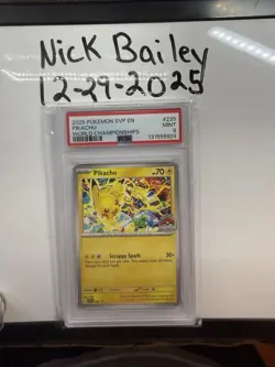 Pikachu - (World Championship 2025) 225 Sv: Scarlet & Violet Promo Cards Regular - Image 1