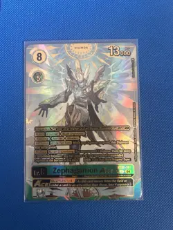 Zephagamon ACE BT20-101 SEC Over the X Digimon Card GAME - Image 1