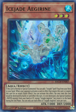 Icejade Aegirine - BACH-EN007 - Ultra Rare - 1st Edition Near Mint Yugioh Card - Image 1