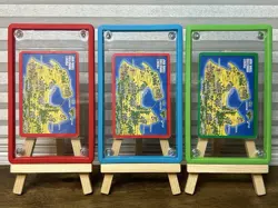 1996 Charizard Blastoise Venusaur Town Map Bandai Carddass Japanese Pokemon Card - Image 2