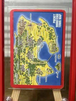 1996 Charizard Blastoise Venusaur Town Map Bandai Carddass Japanese Pokemon Card - Image 4