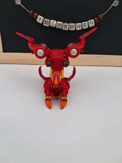 Bakugan Pyrus Helix Dragonoid With Jetkor Silver Gundalian Invaders Rare W/Card - Image 3