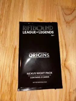 Riftbound Origins Nexus Night Pack Sealed English 3-Card Pack Teemo GGEZ chase - Image 2