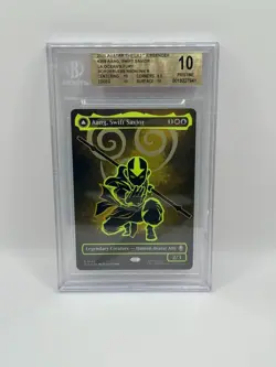 2025 Avatar TLA #359 Aang / La, Ocean's Fury Borderless Neon Pristine 10 BGS - Image 1