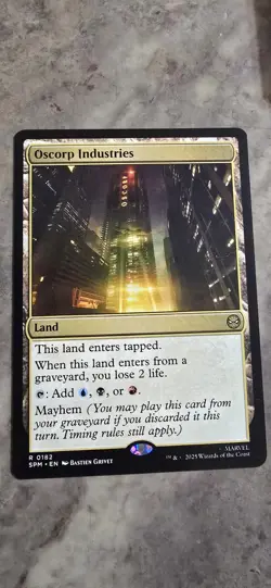 Oscorp Industries Marvel's Spider-Man Regular Land Rare MTG - Image 1