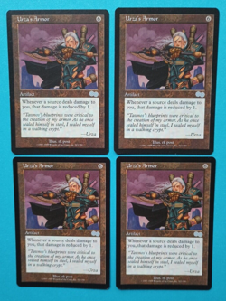 Magic the Gathering MTG Urza's Saga URZA'S ARMOR X 4 NM U 1998! - Image 1