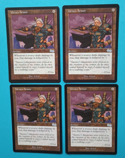 Magic the Gathering MTG Urza's Saga URZA'S ARMOR X 4 NM U 1998! - Image 2