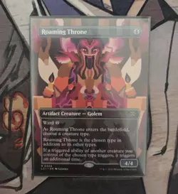 MTG Roaming Throne Lost Caverns of Ixalan - NM Borderless Non Foil - Image 1