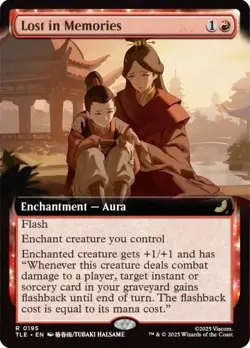 *foil extended art LOST IN MEMORIES 0195 Avatar The Last Airbender MTG Magic - Image 1