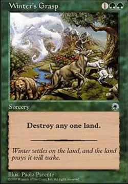 MTG Winter's Grasp, Portal, Heavily Played, English - Image 1