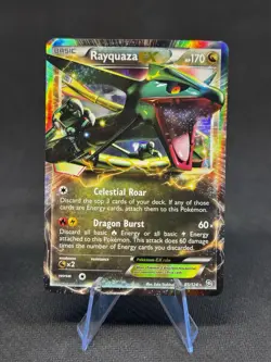 Rayquaza EX - 85/124 - BW Dragons Exalted - Ultra Rare Holo Pokemon Card MP - Image 1