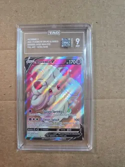 Pokemon Alcremie v Full Art Rare Holo Card 64/72 Shining Fates - Image 1