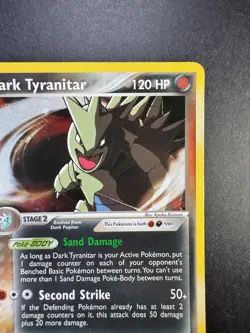 2004 Pokemon Dark Tyranitar EX Team Rocket Returns 20/109 Holo - Image 3