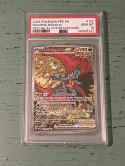 2025 POKEMON PRE EN-PRISMATIC EVOLUTIONS #162 ROARING MOON EX PSA GEM MINT 10 - Image 1