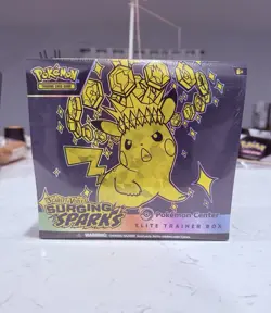 Pokemon TCG Surging Sparks ETB Pokemon Center Exclusive - New Factory Sealed - Image 1