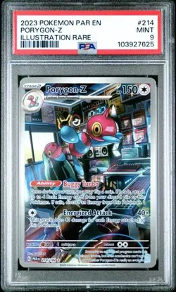 PSA 9 Porygon-Z - 214/182 - Paradox Rift - Pokemon - Read Description - Image 1