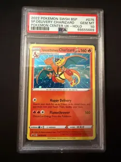 PSA 10 Special Delivery Charizard [SWIRL] - SWSH075 - Black Star Promo - Pokemon - Image 1