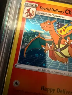 PSA 10 Special Delivery Charizard [SWIRL] - SWSH075 - Black Star Promo - Pokemon - Image 3