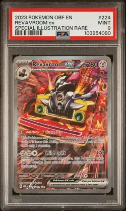 PSA 9 Revavroom ex - 224/197 - Obsidian Flames - Pokemon - Read Description - Image 1