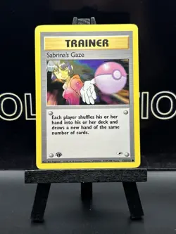 Sabrina's Gaze 125/132 1st Edition Pokemon TCG Gym Heroes Common Regular WOTC MP - Image 2