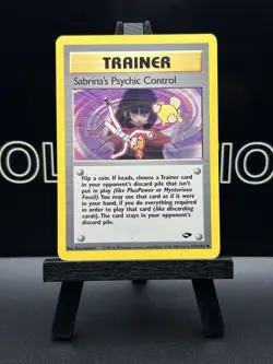 Sabrina's Psychic Control 121/132 Gym Challenge Regular WOTC 2000 Pokemon TCG LP - Image 2