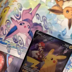 Pokemon TCG Pikachu v TG16/TG30 Lost Origin 2022 Full Art Holo Ultra Rare Mint - Image 2