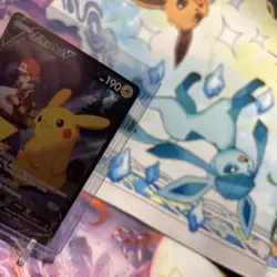Pokemon TCG Pikachu v TG16/TG30 Lost Origin 2022 Full Art Holo Ultra Rare Mint - Image 3