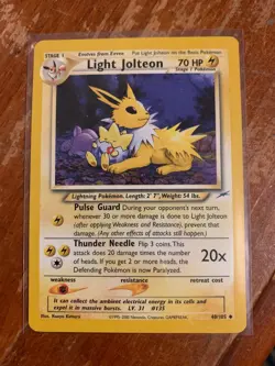 Light Jolteon 048/105 Neo Destiny Pokemon TCG MP - Image 1