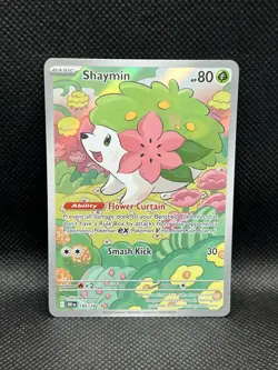 Shaymin 185/182 IR Destined Rivals Sv10 ILLUSTRATION RARE HOLO Pokemon English - Image 1