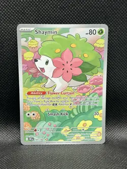 Shaymin 185/182 IR Destined Rivals Sv10 ILLUSTRATION RARE HOLO Pokemon English - Image 3
