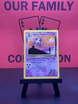 Sabrina's Haunter 55/132 Gym Challenge Regular Uncommon 1999 WOTC Pokemon TCG LP - Image 1