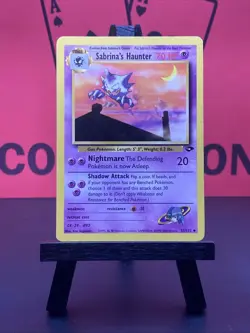 Sabrina's Haunter 55/132 Gym Challenge Regular Uncommon 1999 WOTC Pokemon TCG LP - Image 2